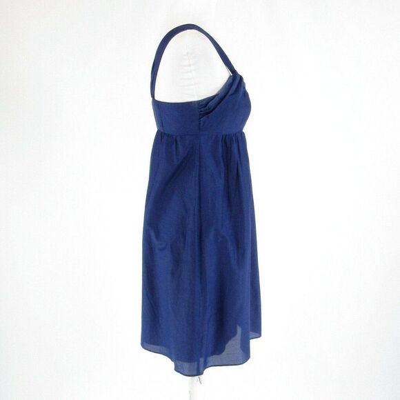 Blue ANN TAYLOR LOFT one shoulder dress 0 - Picture 5 of 8